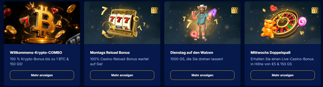 Bonus: was wann freigeschaltet wird
